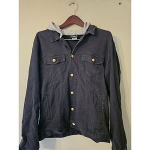The Creative Clothing Company Men's Black Jeans Jacket Size‎ X-Large Long Sleeve